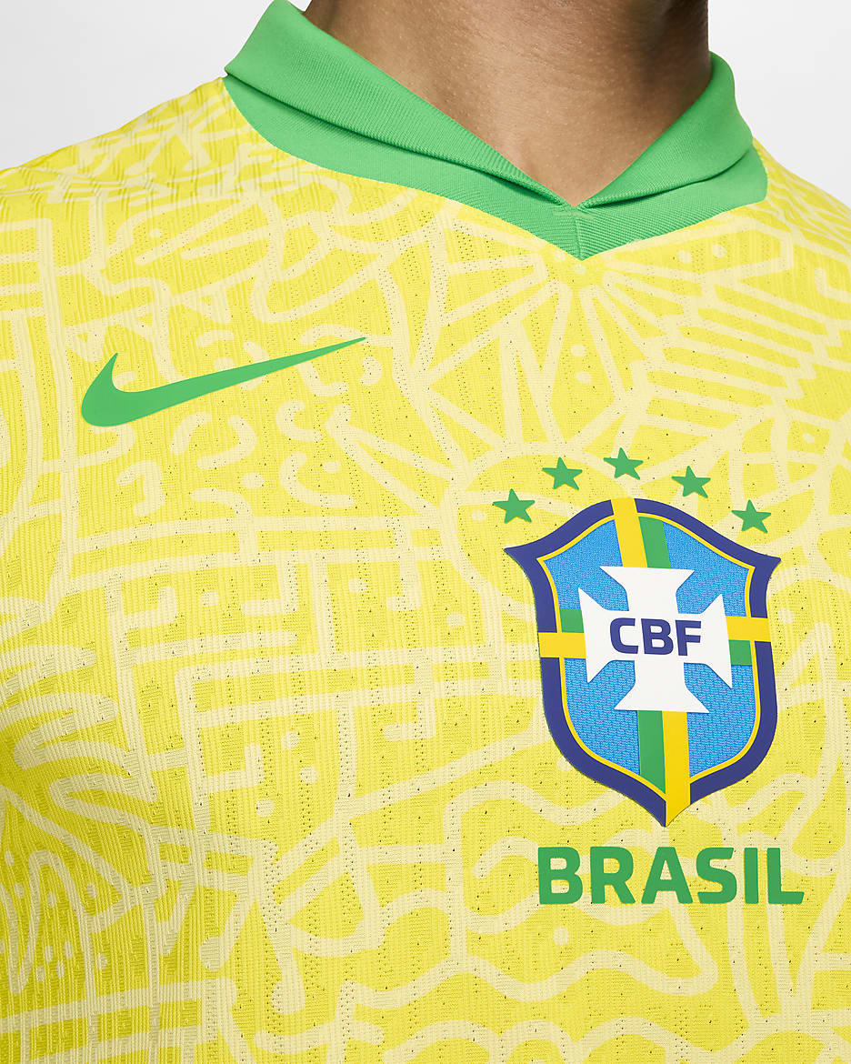 Men s Authentic Nike Brazil Home Jersey 2024 Size M